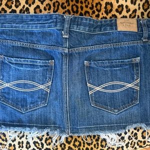 Abercrombie & Fitch Womens Sz 10 Micro Mini Jean Skirt
